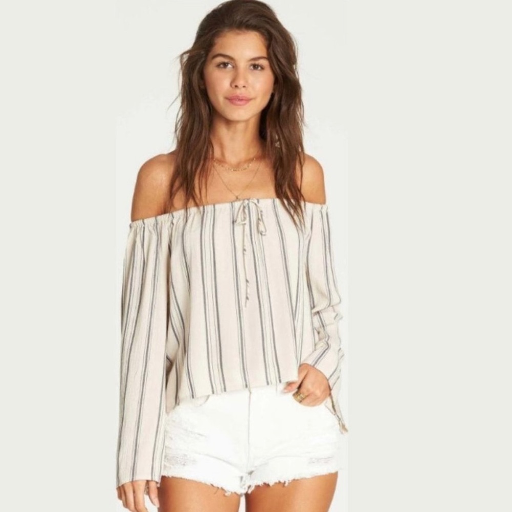 Billabong off the shoulder blouse